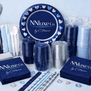 ✨ NN Luxe Essentials Pre-Wrapped Plasticware Party Sets ✨